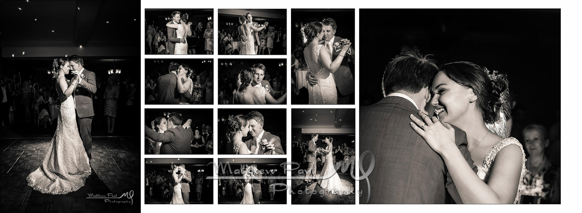 First dance, bride and groom at Nutfield Priory Hotel and Spa